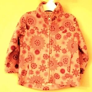 Adorable zip up fleece sweater